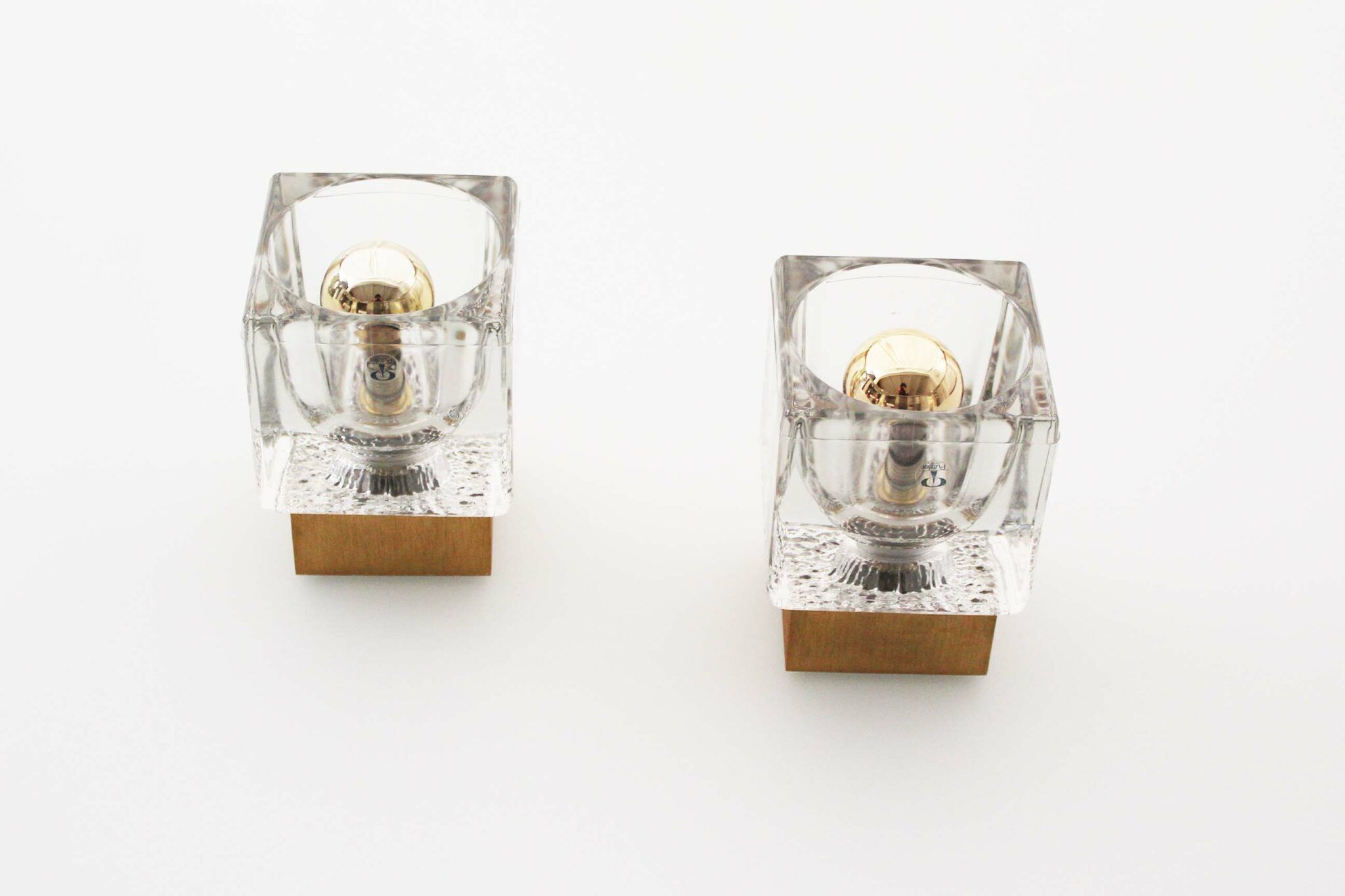 Fantastic set of 2 Sputnik Peill Putzler Wall Sconces