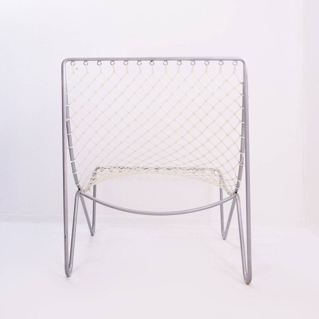 Vintage armchair - Metal and synthetic rope