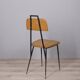 SET OF 6 VINTAGE 1960S METAL AND LEATHER CHAIRS, ITALIAN DESIGN