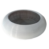 Table basse ronde Roche Bobois en métal filaire blanc