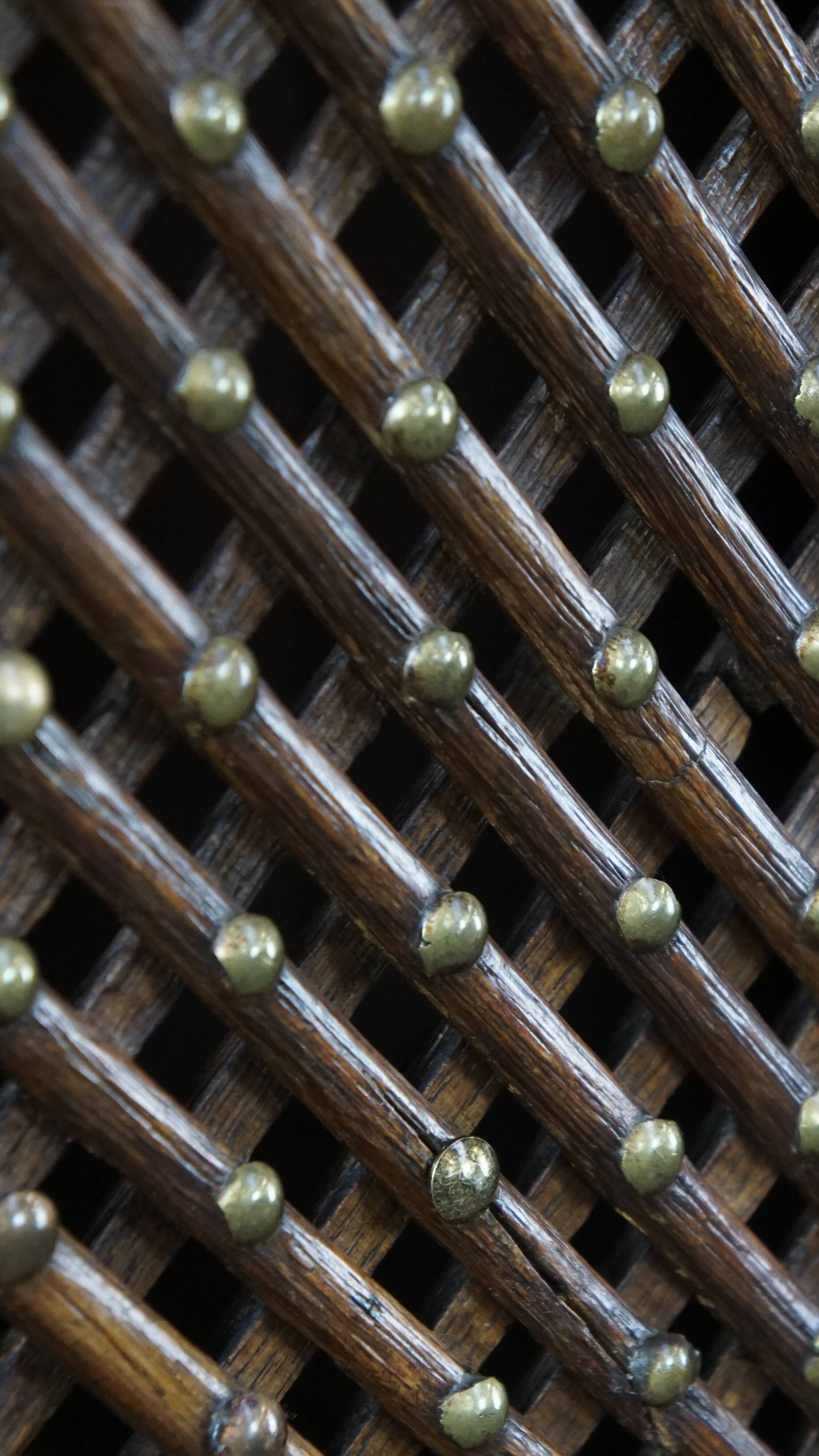 Antique oak bread cabinet from the late 17th century with working locks