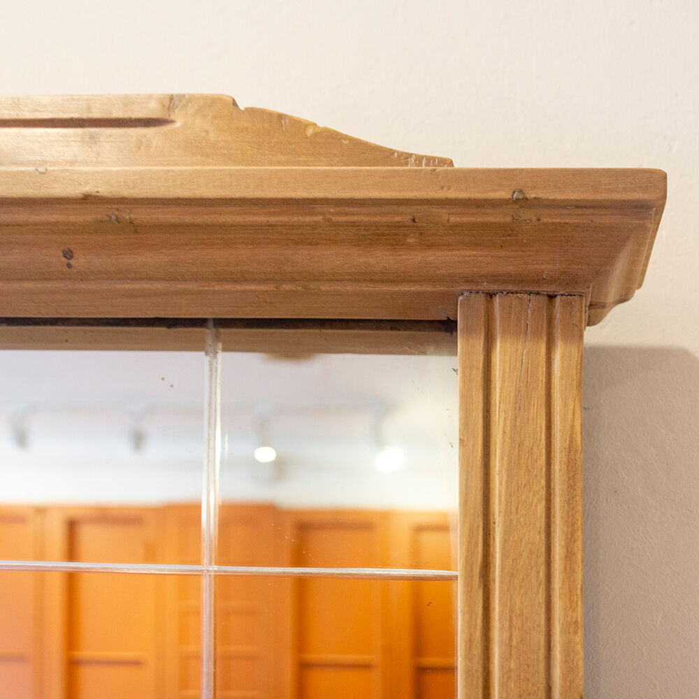 Beech wood framed mirror, Spain, 1940's, 168x88 cm