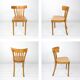 Chaise bistrot vintage Mid-Century en bois à barreaux style scandinave