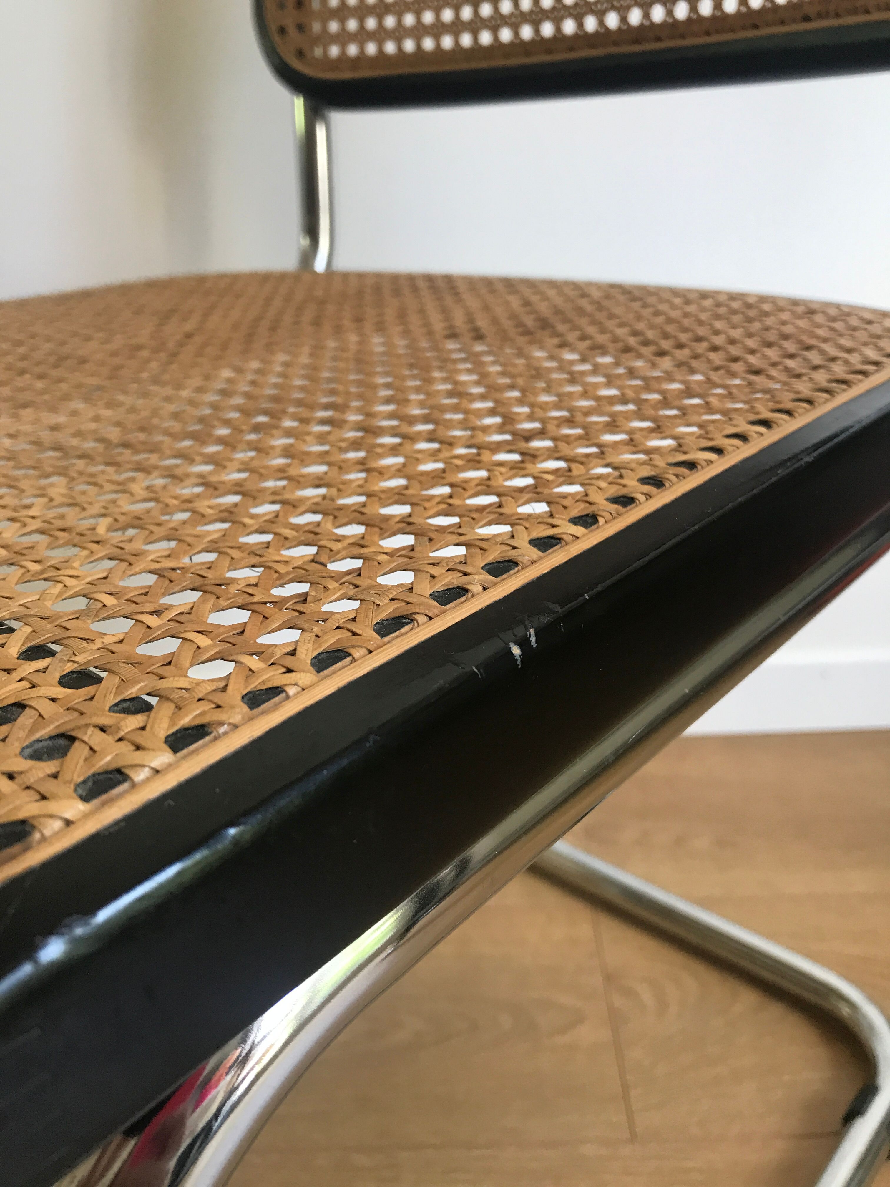 Black Cesca B32 chair Marcel Breuer