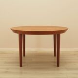 Round teak table, Danish design, 1960s, manufacturer: Gudme Møbelfabrik, de