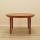 Round teak table, Danish design, 1960s, manufacturer: Gudme Møbelfabrik, de
