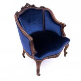 Antique pair of armchairs from the second half of the 19th century, France. After renovation.