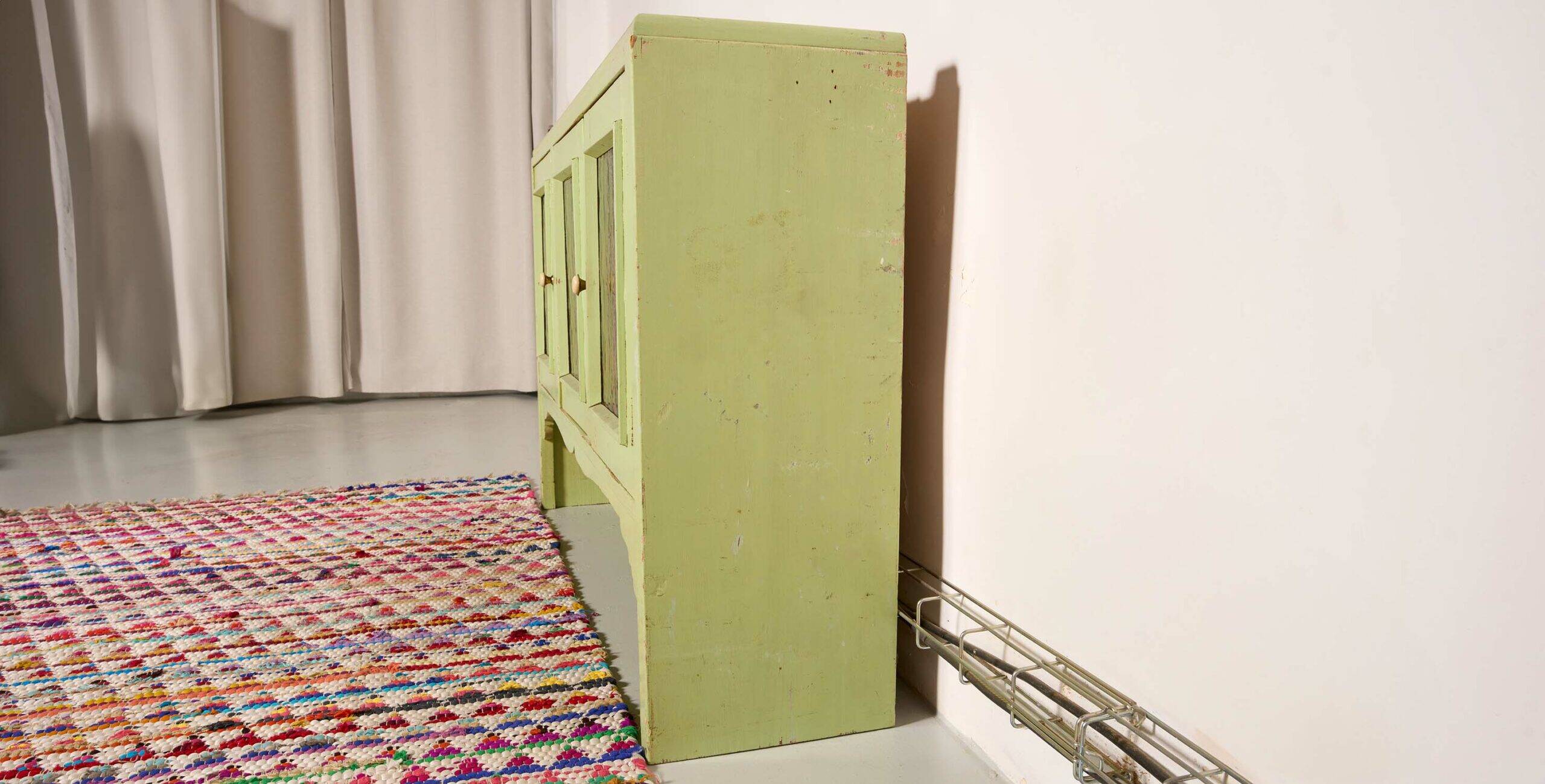 Vintage rustic sideboard, dresser, L120cm