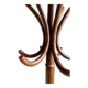 Parrot coat rack with 6 hooks in bent beech