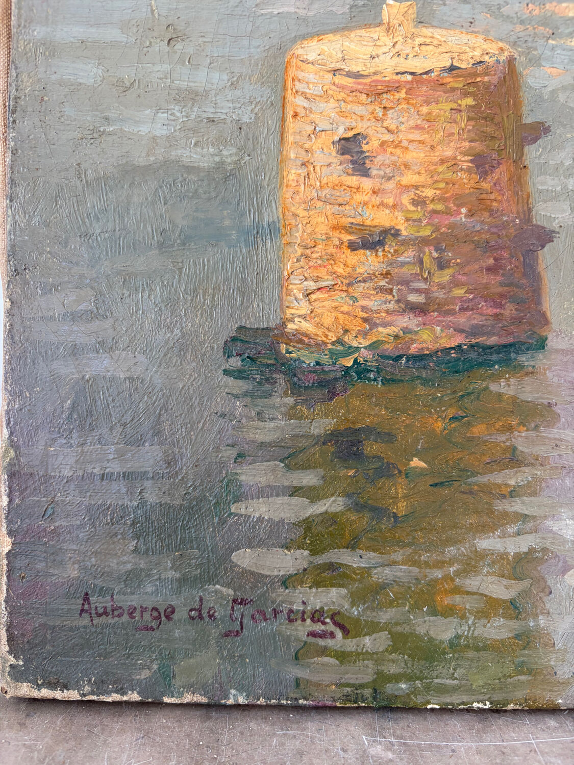 Bay of Cadaqués, oil on canvas signed Laurent Auberge de Gracias (1865-1920)