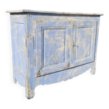 Buffet en sapin patiné bleu, 1900.