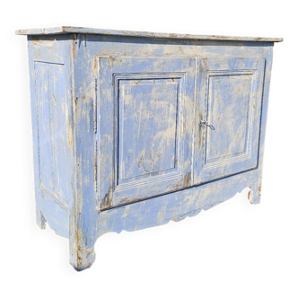 Buffet in blue patinated fir, 1900.