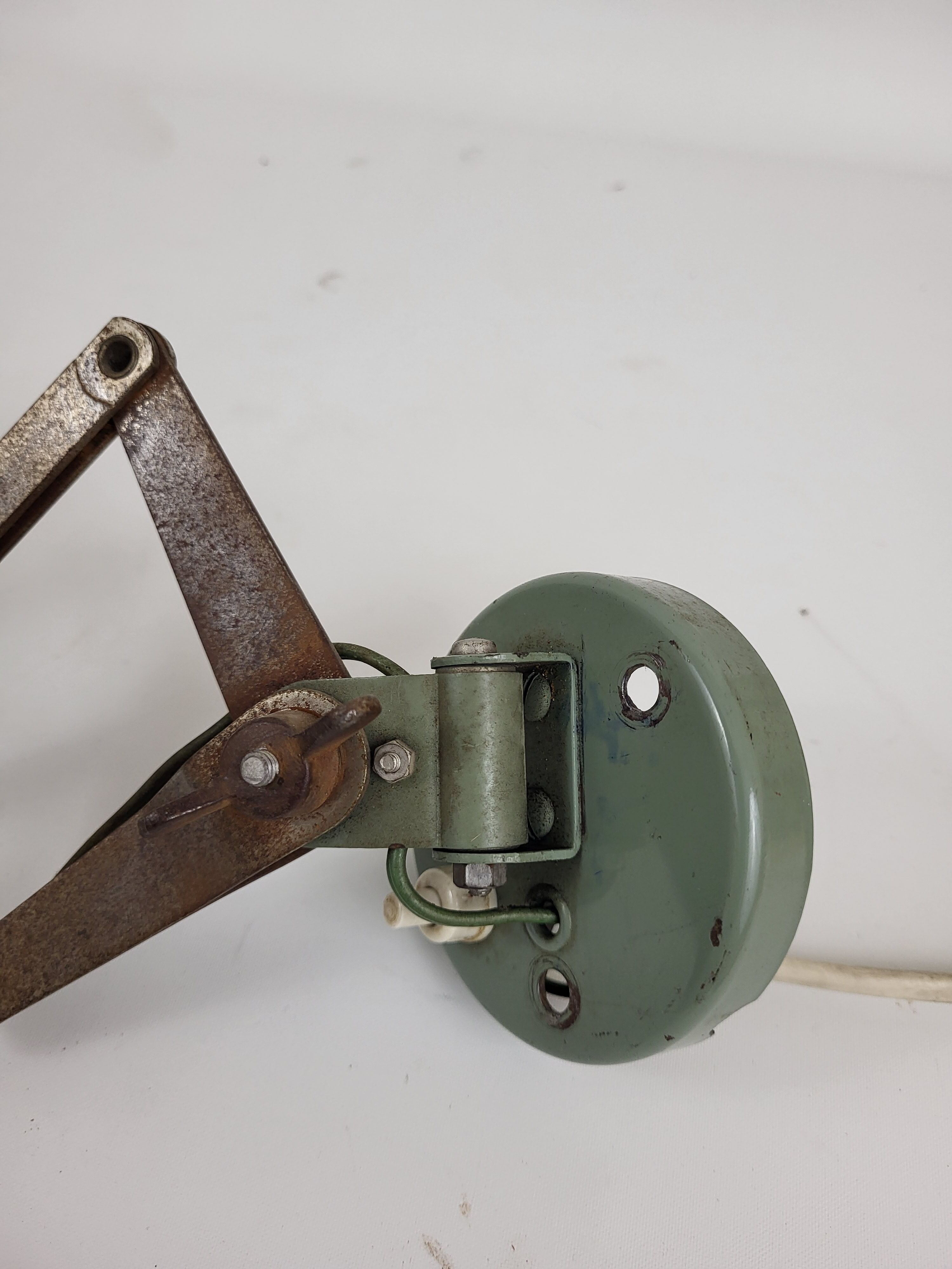 Accordion wall lamp sheet metal 50s