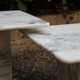 Set of 3 marble nesting tables, Italy 1970