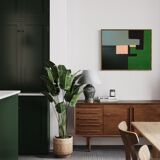 Abstract green to block