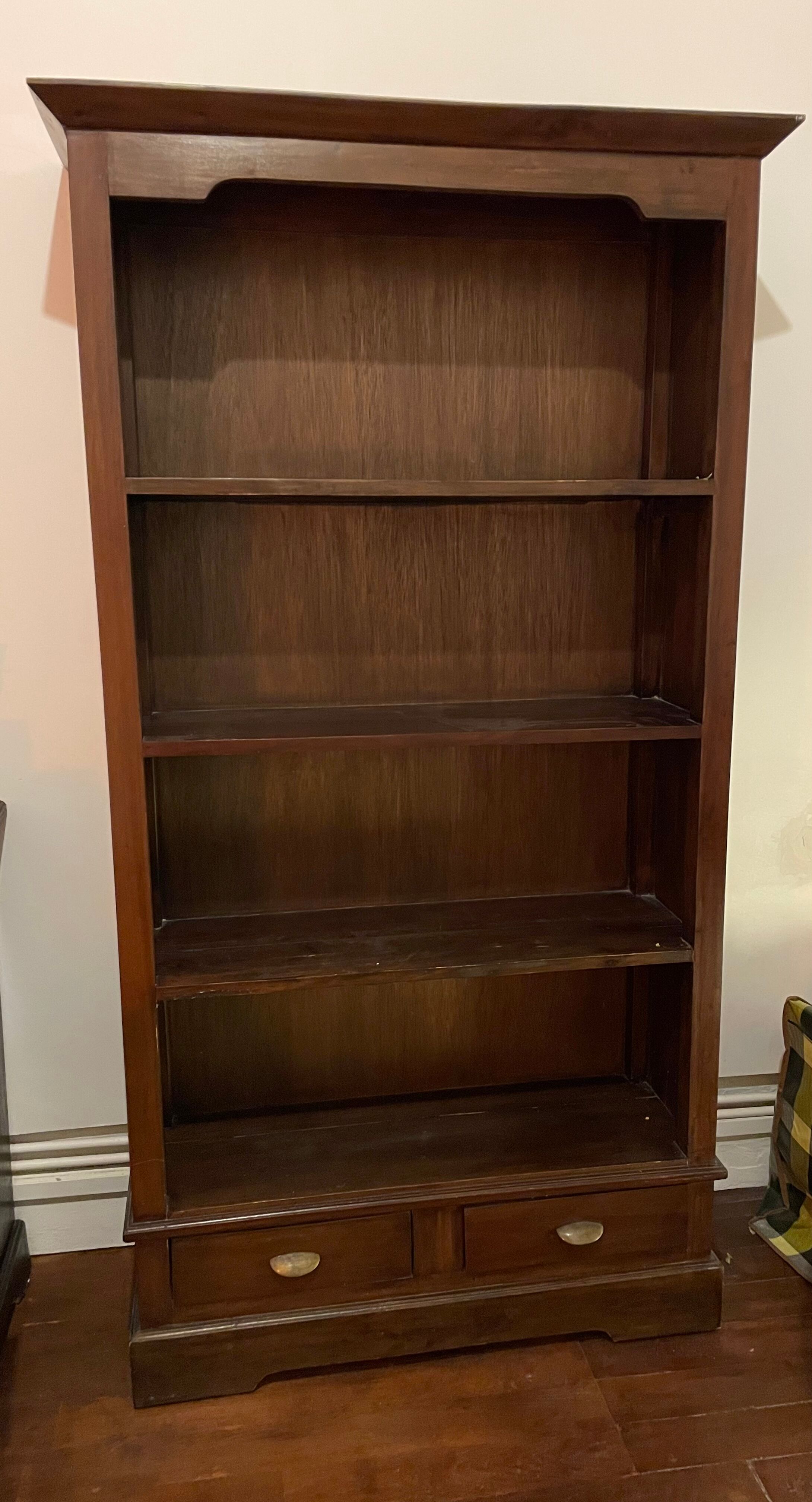 Solid wood bookcase