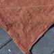 6x9 Turkish Vintage Kilim Rug, Terracotta Hand-Woven Minimalist Carpet