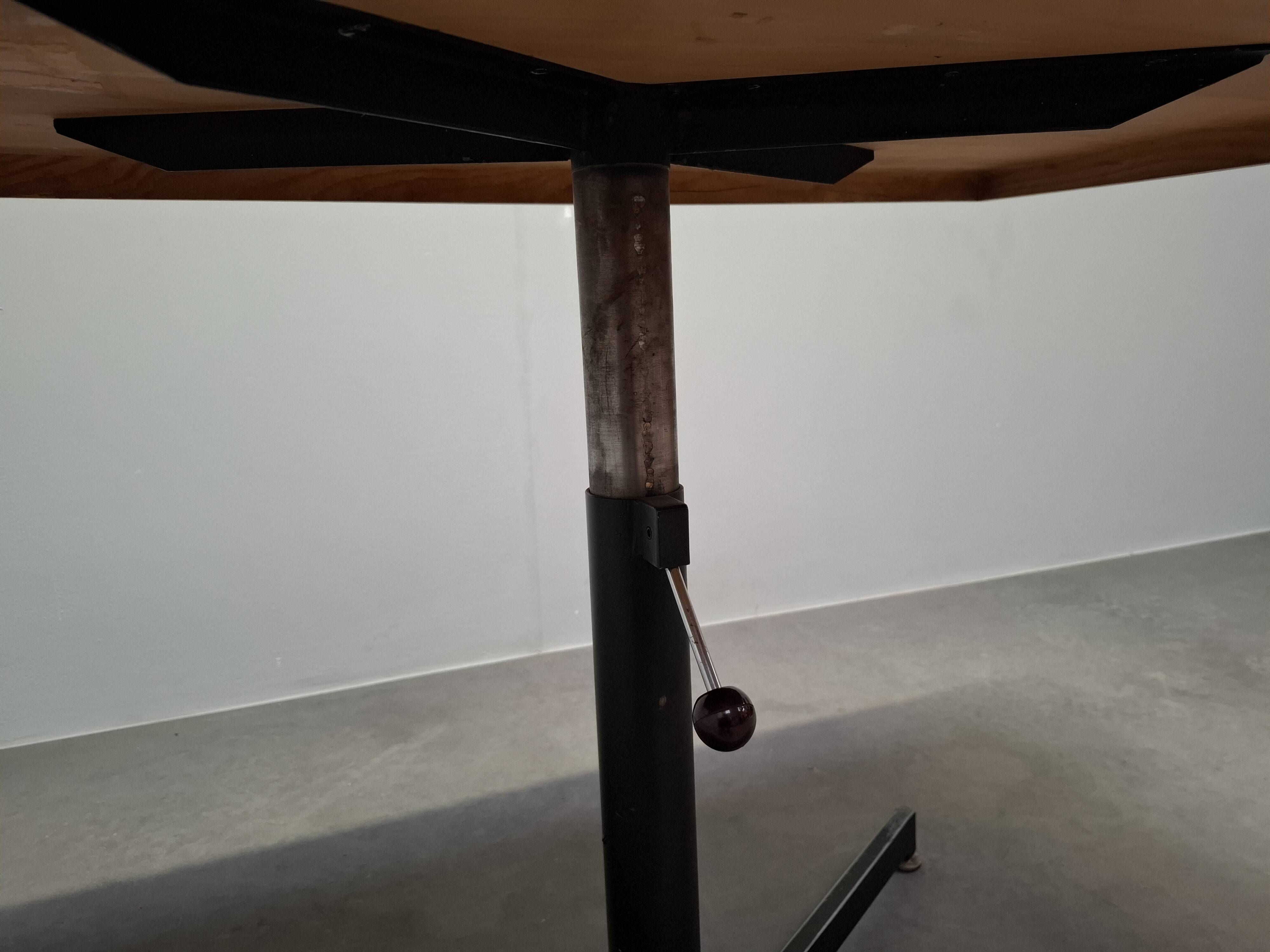 Height Adjustable Oak Table by ILSE Möbel, Germany, 1970s, Mid-Century