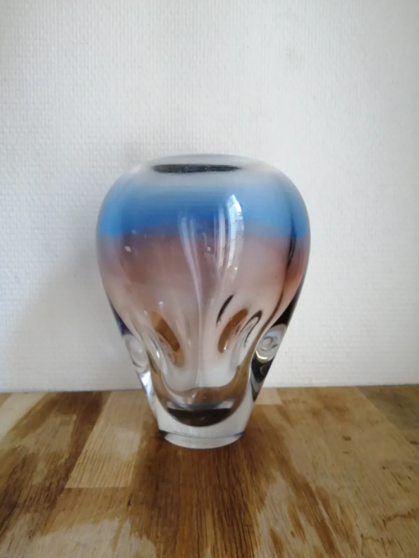 Blown glass vase