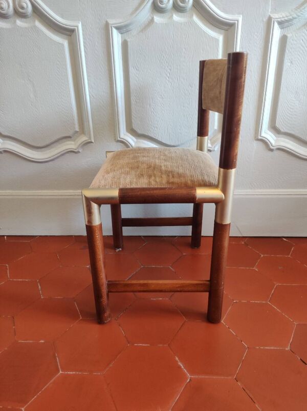 Suite de 4 chaises de Pierre Jolliet années 70