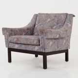 Fauteuil avec pieds en hêtre, design années 1970