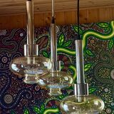 Chandelier, Ceiling light, Cascade pendant light, Design "RAAK", 70s