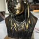 Buste de la vierge en bronze