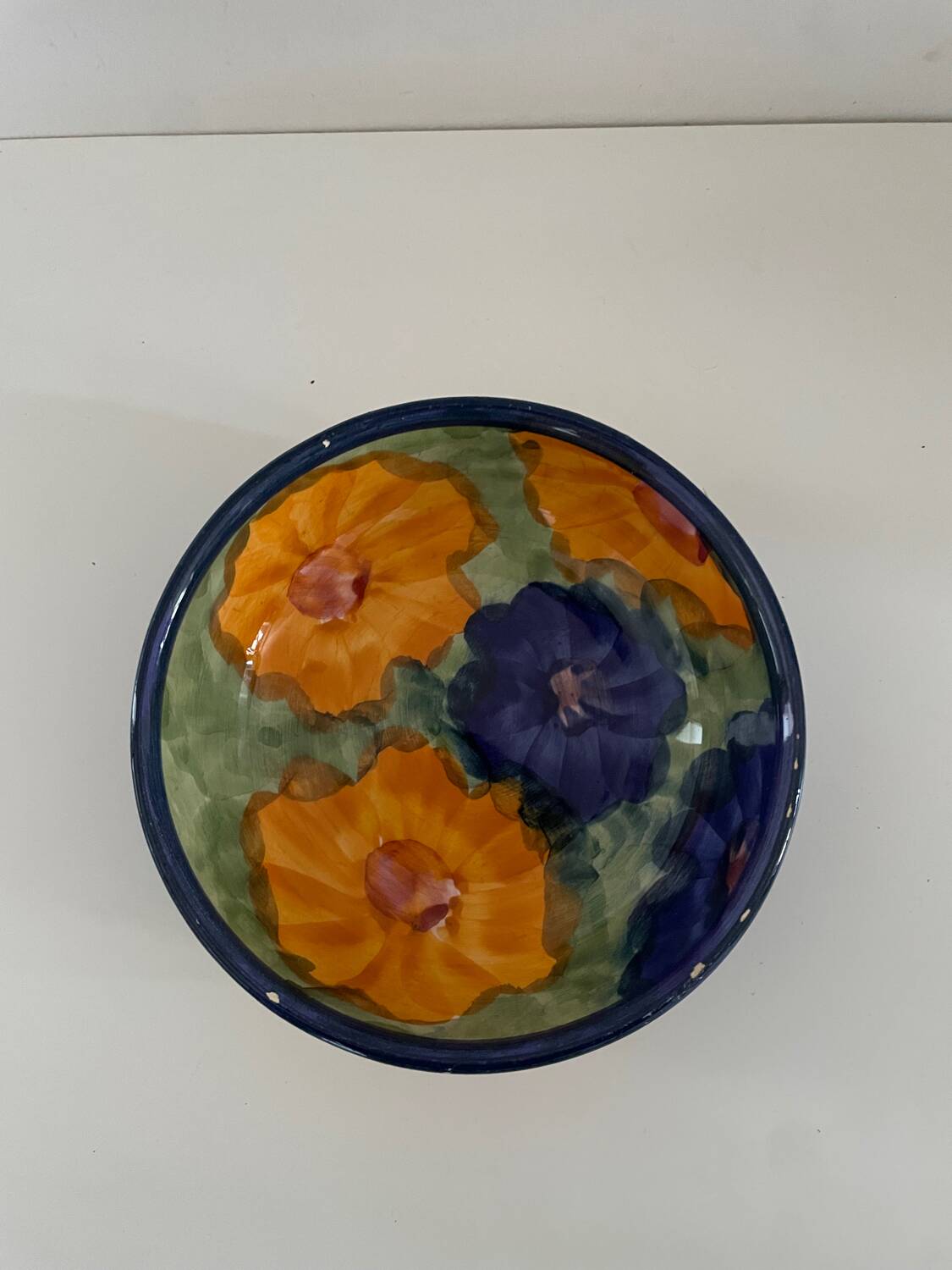 Vintage floral pattern bowl