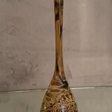 Soliflore vase in tinted glass with marbled decoration Murano Venice
