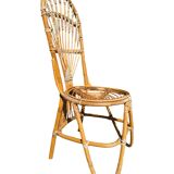 Bamboo and Rattan Chair by Dirk Van Sliedregt for Rohe Noordwolde