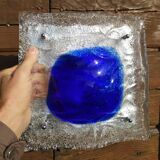 Vintage Murano wall lamp made by Mazzega, 1970s