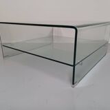 Coffee table, molded glass