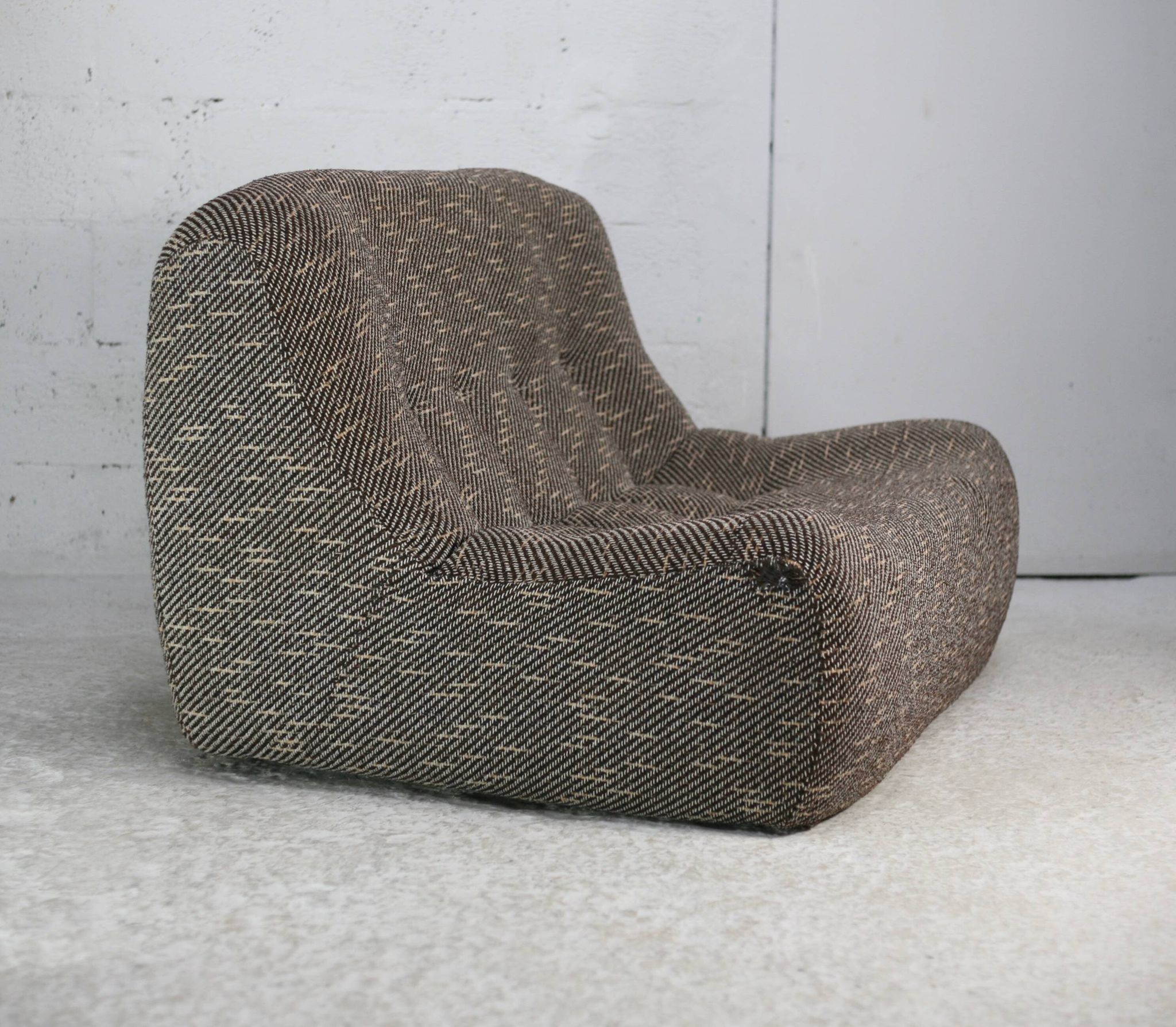 Space age sofa. Foam and fabrics. Circa 1970
