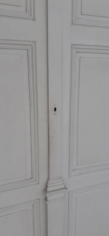 19th century woodwork 2x2 Louis Philippe mirror doors H2.46m L4.5m