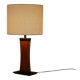 Italian mid-century teak table lamp