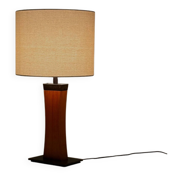 Italian mid-century teak table lamp