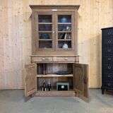 Two-part buffet in raw oak