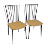 Pair metal chairs