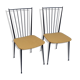 Pair metal chairs
