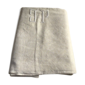 Drap de lin 2 personnes marqué JP