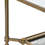 Bronze and gilded brass coffee table by Maison Jansen