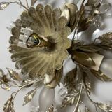 Plafonnier Crystal Flower en tôle