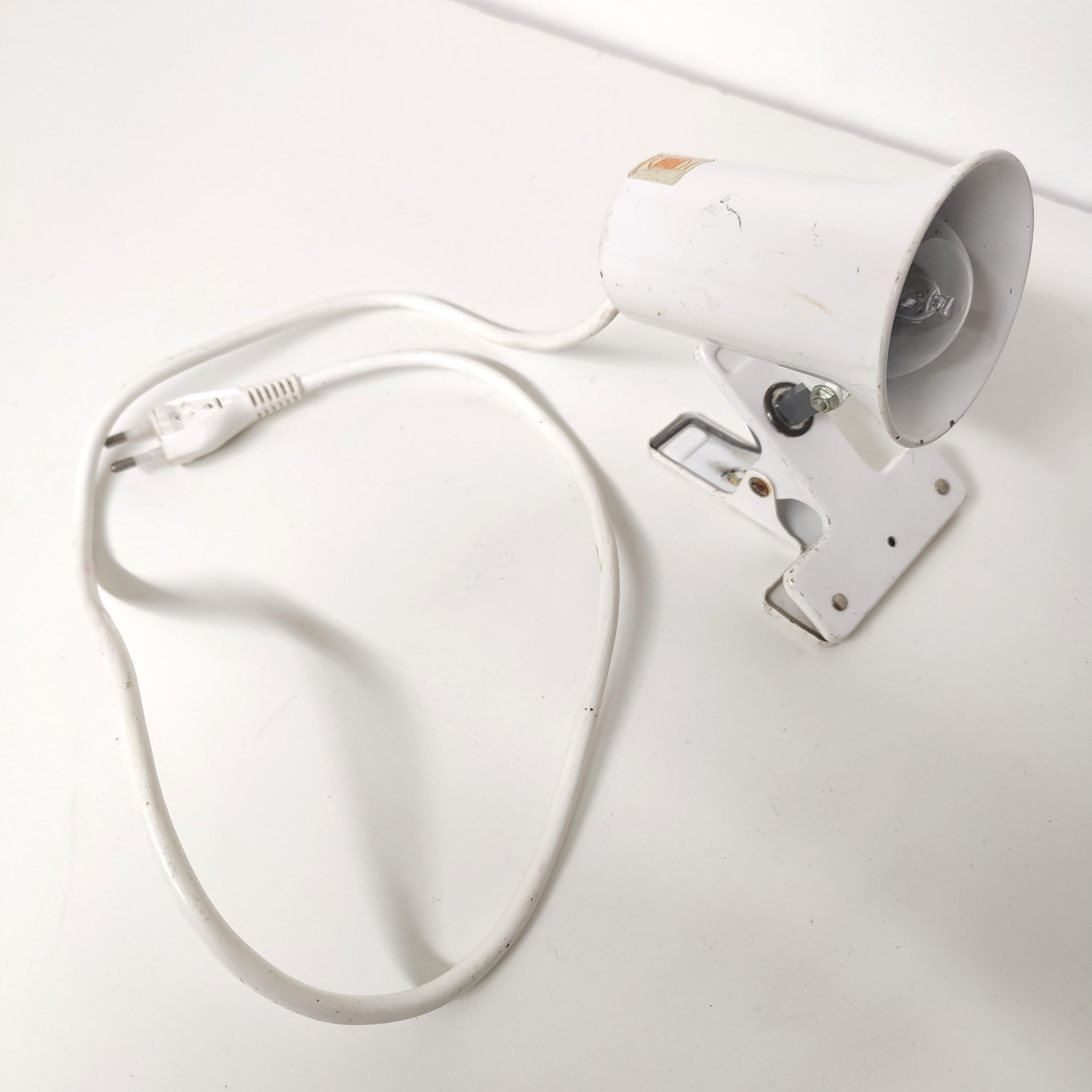 Spot lamp with clip Lita in metal 70s
