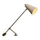 Mid Century adjustable table lamp with perforated shade from the 1950s.