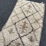 Moroccan berber carpet Beni Ouarain 65x200 cm