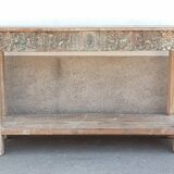 Old console in carved wood