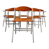 6 chaises pliantes Donald, Studio Cerri & Associati, Poltrona Frau