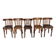 5 vintage bistro chairs