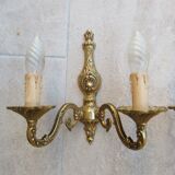 pair of bronze wall light
