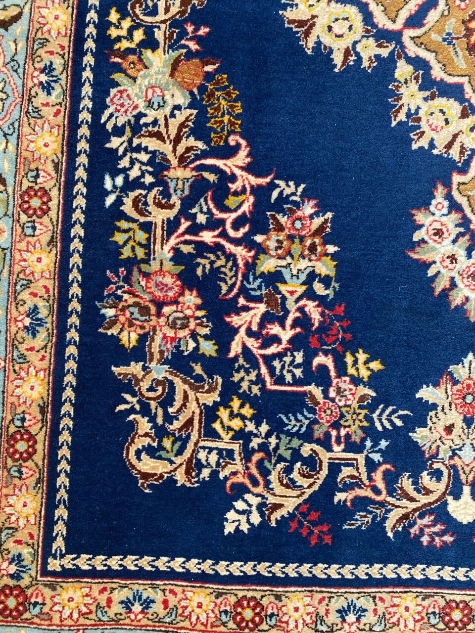 Persian carpet Ghoom wool and silk 138x214 cm